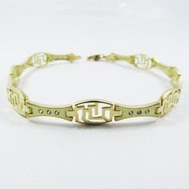 PULSERA SRA. ORO AMARILLO PIEDRA