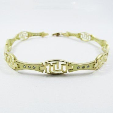 PULSERA SRA. ORO AMARILLO PIEDRA