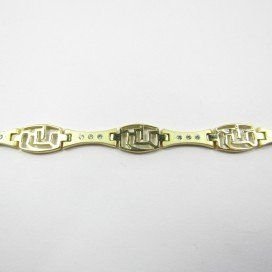 PULSERA SRA. ORO AMARILLO PIEDRA