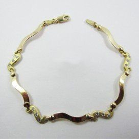 PULSERA SRA. ORO AMARILLO PIEDRA