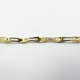 PULSERA SRA. ORO AMARILLO PIEDRA