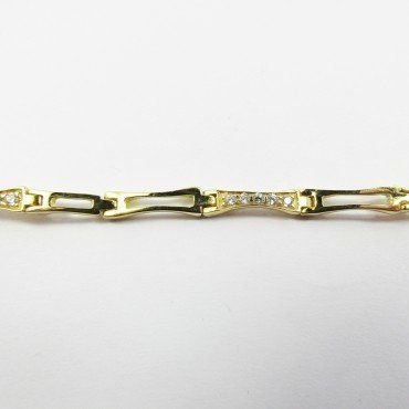 PULSERA SRA. ORO AMARILLO PIEDRA