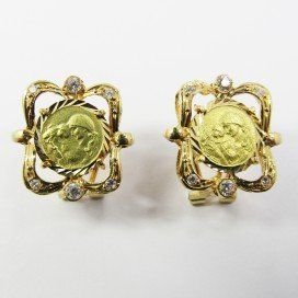 PENDIENTES AMARILLO MADRE