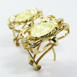 PENDIENTES AMARILLO MADRE
