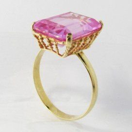 SORTIJA ORO AMARILLO PIEDRA