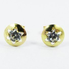 PENDIENTES NIÑA ORO AMARILLO PIEDRA