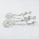 PENDIENTES ORO BLANCO PIEDRA