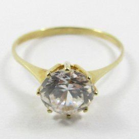 SORTIJA ORO AMARILLO PIEDRA