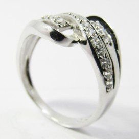 SORTIJA ORO BLANCO PIEDRA