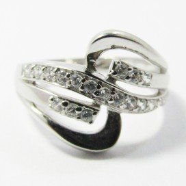 SORTIJA ORO BLANCO PIEDRA