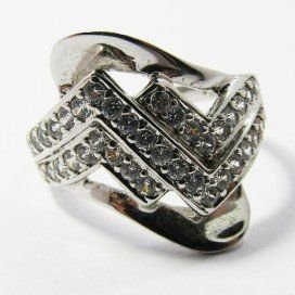 SORTIJA ORO BLANCO PIEDRA