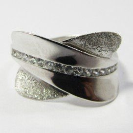 SORTIJA ORO BLANCO PIEDRA