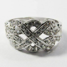SORTIJA ORO BLANCO PIEDRA