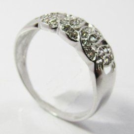 SORTIJA ORO BLANCO PIEDRA