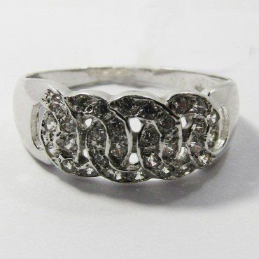 SORTIJA ORO BLANCO PIEDRA