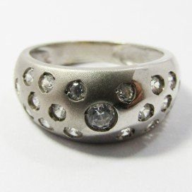 SORTIJA ORO BLANCO PIEDRA