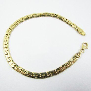 PULSERA SRA. ORO AMARILLO ITALIANO LISO