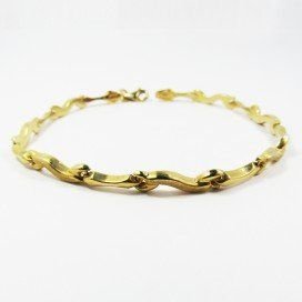PULSERA SRA. ORO AMARILLO ITALIANO LISO