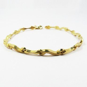 PULSERA SRA. ORO AMARILLO ITALIANO LISO