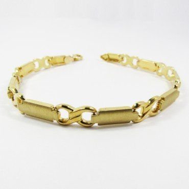 PULSERA SRA. ORO AMARILLO ITALIANO LISO