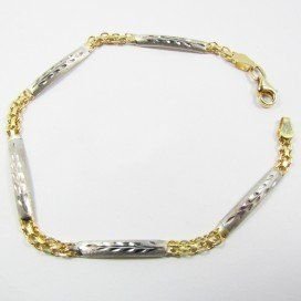 PULSERA SRA. ORO BICOLOR