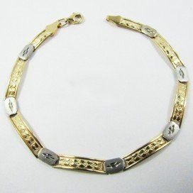 PULSERA SRA. ORO BICOLOR