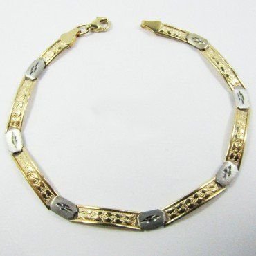 PULSERA SRA. ORO BICOLOR