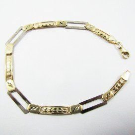 PULSERA SRA. ORO BICOLOR