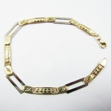 PULSERA SRA. ORO BICOLOR