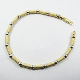 PULSERA SRA. ORO BICOLOR