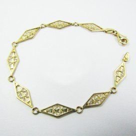 PULSERA SRA. ORO BICOLOR ITALIANO LISO