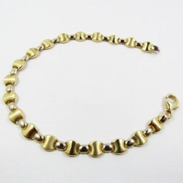 PULSERA SRA. ORO BICOLOR ITALIANO LISO