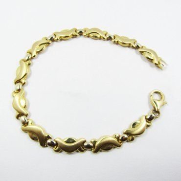 PULSERA SRA. ORO BICOLOR ITALIANO LISO