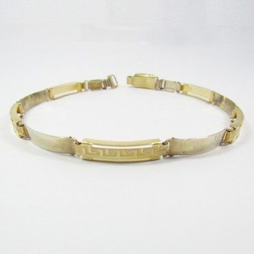 PULSERA SRA. ORO BICOLOR ITALIANO LISO