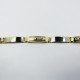 PULSERA SRA. ORO BICOLOR ITALIANO LISO