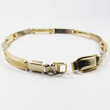 PULSERA SRA. ORO BICOLOR ITALIANO LISO