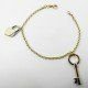 PULSERA SRA. ORO BICOLOR ITALIANO LISO