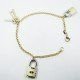 PULSERA SRA. ORO BICOLOR ITALIANO LISO