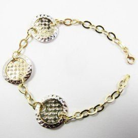 PULSERA SRA. ORO BICOLOR ITALIANO LISO