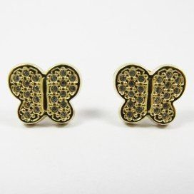 PENDIENTES ORO AMARILLO PIEDRA