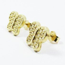 PENDIENTES ORO AMARILLO PIEDRA