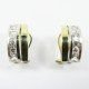 PENDIENTES ORO BICOLOR PIEDRA