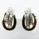 PENDIENTES ORO BICOLOR PIEDRA
