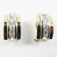 PENDIENTES ORO BICOLOR PIEDRA