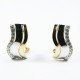 PENDIENTES ORO BICOLOR PIEDRA