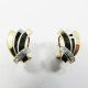 PENDIENTES ORO BICOLOR PIEDRA