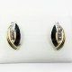 PENDIENTES ORO BICOLOR PIEDRA