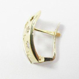 PENDIENTES ORO BICOLOR PIEDRA