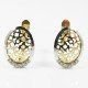 PENDIENTES ORO BICOLOR PIEDRA