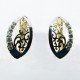 PENDIENTES ORO BICOLOR PIEDRA